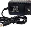 12 Volt 2A Power Adapter Supply, AC 100-240V to DC 12 V Power Supply Transformer Charger Wall Plug for DC12V Light Security CCTV Camera, Black, 8x5x3.3 cm