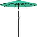 AreShark 9 FT Patio Umbrella for Outdoor, Outdoor Table Umbrella with Push Button Tilt and Crank, Outdoor Patio Umbrellas with 8 Sturdy Ribs for Market, Garden, Pool (Peacock Blue)
