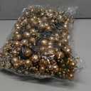 24 Pieces Christmas Glitter Berries Stems 10 Inch Christmas Berry Picks Artificial Glittered Berries Ornaments Floral Stems for Christmas Tree, Home Wreath, Party Decoration (Rose Gold)