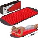 LTW Flagship 540 LEDs Red Light Therapy Mat for Body (37" x 16.9") | 5 Levels & 2 Pulse Modes Large Infrared Mat, 80mw/Cm Deep Penetration, Includes Eye Glasses & Waist Strap, 10-90min Timer
