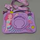 Boaretiu for iPad mini 6 Case/Mini A17 Pro Case - 3D Cute Cartoon Mermaids Girls Teens Soft Silicone for iPad mini 7/6 8.3 Inch Tablet Cover with Strap & Rotating Stand (Purple)