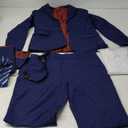 YuanLu Boys Suit for Kids Tuxedo Wedding Ring Bearer Outfit Boy Formal Suits 5 Piece Slim Fit Dresswear Suit Set (14 Years, Navy Blue)