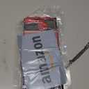 BELINOUS Universal Leather Car Steering Wheel Cover, Stitch On Wrap (Size M4, Black and Red)