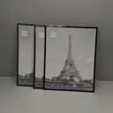 upsimples 16x20 Picture Frame Black 3 Pack, Scratch-Proof Poster Frames 16 x 20 for Photo Gallery - Slide-In Strips, Horizontal or Vertical Wall Mounting