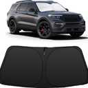 Windshield Sun Shade Fit for 2020-2026 Ford Explorer SUV, ST XLT, Limited, Platinum Accessories Foldable Sunshade Sun Visor Protector Keep Car Cool