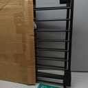Babelio Baby Gate for Stairs, Kitchen & Doorways, No Bottom Bar| Easy Install| One-Handed Operation| Auto-Close| Hardware Mount Safety Dog Gate (Black, 34" H, 29.7-46.5" W)