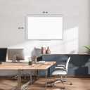 U Brands Magnetic Whiteboard, 36" x 24", Wall Mounted Dry Erase Board with Silver Aluminum Frame, White Board for Home, Office, Classroom