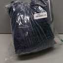 LOCHAS Luxury Bathroom Rug Shaggy Bath Mat 24 x 48 Inch, Washable Non Slip Bath Rugs for Bathroom Shower, Soft Plush Chenille Absorbent Carpets Mats, Navy