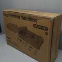 Excavator Sandbox with Lid, 2 Diggers, Dump Truck & Sand Toys, Sandbox without Umbrella