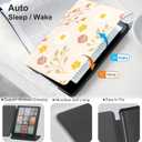 CoBak Magnetic Case for 7" Kindle Paperwhite 12th Gen 2024 and Kindle Colorsoft - Compatible with iPhone MagSafe, for Samsung/Belkin/Anker Wireless Charging Pads, Lightweight, Auto Sleep Wake (Mag Ring Pastel Daisy)