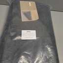 Modern Solid Dark Grey Area Rug / Rug Pad