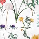 WRAPAHOLIC 25Pcs Wildflower Floral Paper Napkins - 3-Ply Guest Disposable Hand Towels for Bathroom, Bridal Shower, Wedding, Birthday, Tea Party - 4.3 x 7.9 In