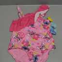 Disney Lilo & Stitch Girls Swimsuit UPF 50+ One Piece Bathing Suit for Big Kids, Size 12