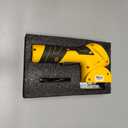 Cordless Electric Scissors, Fast Charging Rechargeable Cardboard Cutter with Replaceable Blades and Long-Lasting Battery, Effortless Cutting for Cloth, Fabric, Plastic & Leather (Yellow-black)