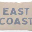 Coastal Decor, Blue Coastal Throw Pillow Cover 12x20, Coastal Room Decor, Blue Dorm Decor, Coastal Preppy Trendy Retro East Coast Coquette Decor for Girls Room College Sofa Couch