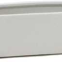 WGVI Long Rectangle Ceramic Planter Vase in White 14" x 4" x 4"H, Rectangular Box Block Terrarium Pot, Flower Arrangement, Tabletop Centerpiece, Home Decor Organization Storage Container, 1 Pc, White