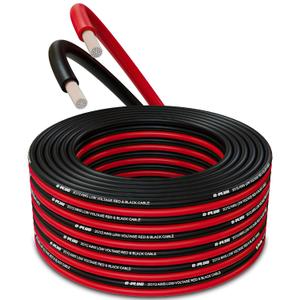 G-PLUG 12 AWG Electrical Wire  30ft Tinned Copper Cable with Flexible PVC Insulation, Heat & Corrosion Resistant  for Automotive, Marine, Solar, RV, and Outdoor Applications