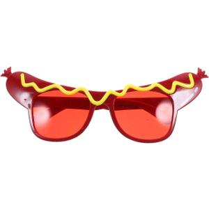 Sewroro Hot Dog Eyeglasses, Funny Party Glasses Hot Dog Glasses Funny Novelty Sunglasses for Masquerade Party