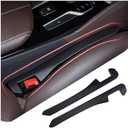 Car Seat Gap Filler 2 Pack - One Second Embedded Car Seat Crack Gap Filler for Holding Water Cup/Phone/Key - Car Inserts Between Seats