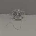 LAWOHO Christmas Tree Topper Star, Jeweled Crown with 60 Warm White LED USB Lighted Tree Topper, Xmas Tree Decor with Remote Control 8 Lighting Mode, Timer, Dimmer for Christmas Tree OrnamentSilver