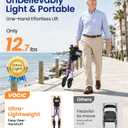 VOCIC Z27 Ultralight 12.7 lbs Rollator Walker with Seat for Seniors