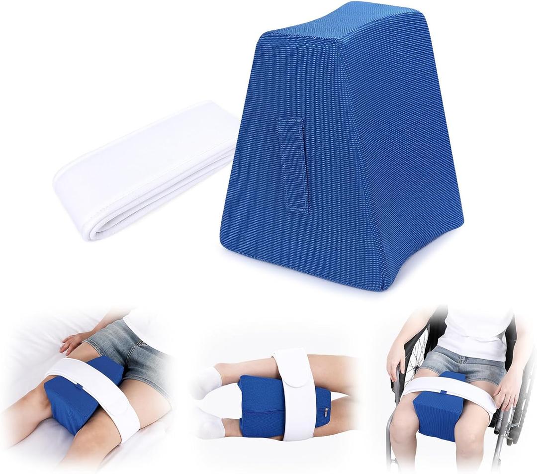Abduction Wedge Knee Separator - Hip Abduction Pillow for Leg Support and Prevention of Dislocation - Wheelchair Knee Position Pillow for Hip Surgery Recovery