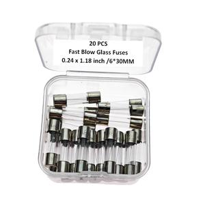 Carbon-14 100A, 100A Fuse, 100A250V, 100A250V Fuse, F100A250V Fuse, F100A Fuse, F100A Fuses, F100A250V, 100MA Fuse, F100MA Fuse, 100A Fast Blow Fuse, 100A Glass Quick Fast Blow Fuse, 6 * 30MM(20pcs)