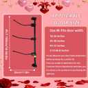 Christmas Garland Hanger for Front Door Frame,Garland Hanger for Front Door FrameAdjustable ''18-66 Heavy-Duty Holder for Wreaths,Lights,Damage-Free No-Drill Design.