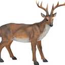 Design Toscano Big Rack Deer Buck Indoor/Outdoor Garden Decoy Animal Statue, 28 Inch Long, 24 Inch Tall, Cast Stone Resin, Brown Finish