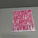 3 x 14 Sheets 1 Inch and 2 Inch Capital Letters Stickers,728 Pieces Alphabet Stickers for Scrapbooking, Sign, Water Bottle,Arts & Crafts Supplies - Rose Red