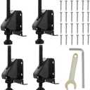 SDKUN 4 Pcak Adjustable Leveling Feet, Heavy Duty Furniture Levelers, Adjustable Furniture Feet, with Screws, Lock Nuts and Wrench,3 inch Adjustable Height, for Table, Cabinets