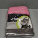 Tadpoles Quilted Stroller & Car Seat Cover - Black & Pink | 27" x 20" x 2" | Made of 100% Super Soft Microfiber Polyester | Warm, Gentle & Durable | Ideal for Use as a Stroller Cover & Car Seat Cover