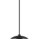 KoKo&Yukina 8 inch Globe Pendant Lighting for Kitchen Island Mid Century Modern Hanging Light Fixture with Clear Globe Glass Black Industrial Hanging Ceiling Lights for Bathroom Entryway (Bulb Incl.)