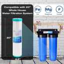 H&G Lifestyles Iron & Manganese Water Filter Cartridge for Well Water,4.5 x 20 Whole House Water Filtration System,Compatible with 20 Inches Water Filter Housing