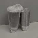 Gejoy 9 oz Rimmed Swirl Plastic Cups Disposable Wine Drinking Cups Clear Elegant Graduation Tumblers for Mother's Day Wedding Party Supplies(100 Pcs,Silver, Black)