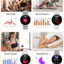 Smart Watch for Women,1.27 Inch HD Touchscreen,Bluetooth Calling,Heart Rate & Sleep Tracking, 100+ Sports Modes,IP68 Waterproof Fitness Tracker for Android & iPhone (Silver)