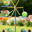TERRAMUS 59" Windmill Water Sprinkler for Kids Summer Toys, 360 Spinning Splash Water Toy, Upgraded Double Sided with 6 Blades, Outdoor Backyard Games Summer Fun for Boys Girls Dogs & Garden Watering