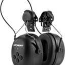 PROHEAR 037BR04 Bluetooth Hearing Protection with Adapter for 3M H-700 Hard Hats/DEWALT Hard Hat, 40H Playtime Safety Headphone for Construction Worker, Mowing - Black