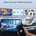 Wireless Carplay Adapter 2026 Upgrade Netflix Tiktok YouTube, Ai Box 2-in-1 for iPhone Carplay & Android Auto Stable Connect/Reconnect, Plug & Play Convert Wired Carplay to Wireless Adapter