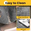 Conlun Cat Litter Mat Litter Trapping Mat, 35" x 23" Premium Durable PVC Grid Mesh with Scatter Control, Non-slip, Less Waste Cat Litter Box Mat, Grey 2 Pack