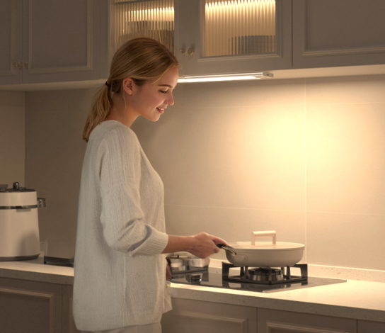 Under Cabinet Lighting Wireless 8Pack, 3 Color Temps Motion Sensor Light Indoor, 8" Dimmable Closet Lights Battery Operated, Rechargeable LED Magnetic Light, Under Counter Lights for Kitchen, Stairs