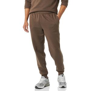 Amazon Essentials Men's Relaxed-Fit Fleece Joggers Sweatpants (Medium, Medium Brown)