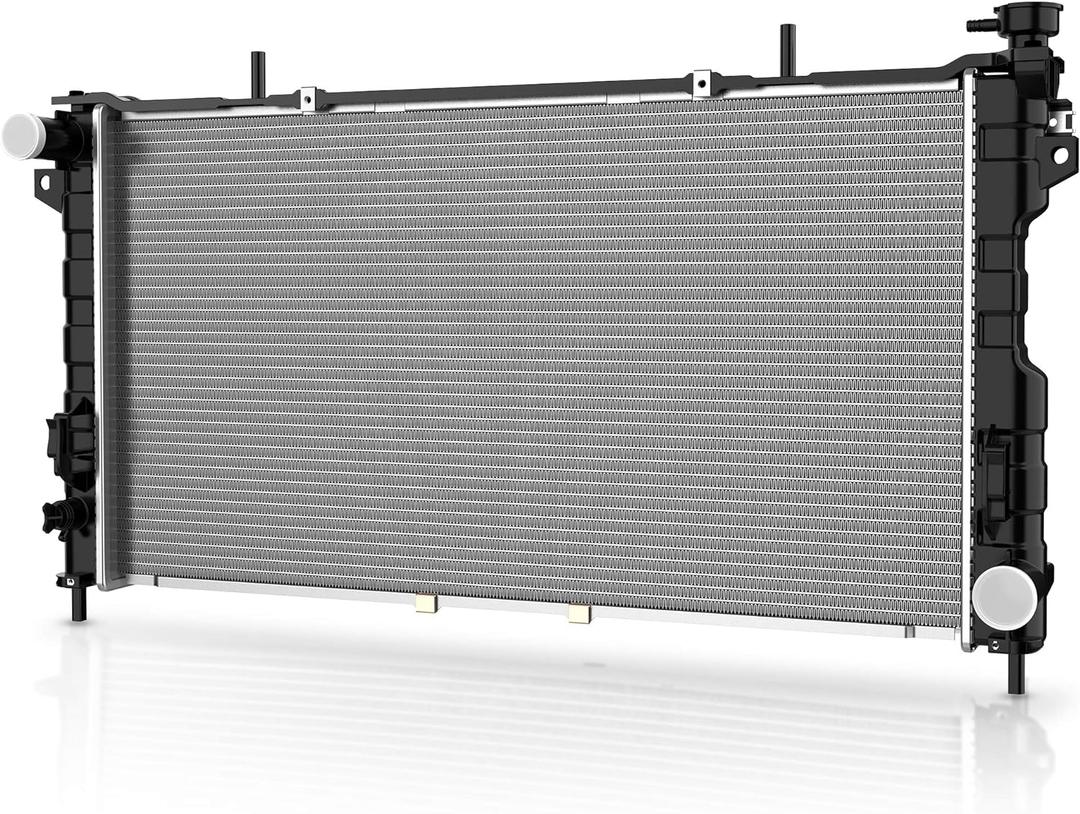 DWVO Radiator Complete Radiator Compatible with 2001-2004 Chrysler Town Country Plymouth Voyager, Compatible with 2001-2004 Dodge Caravan Grand Caravan 3.3L 3.8L 6 Cyl DWRD1011 