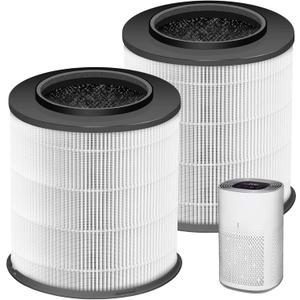 12030 HEPA Replacement Filter for Clorox Medium Room Air Purifier 11030 & 11031,3-in-1 H13 True HEPA with Activated Carbon Filter,2 Pack