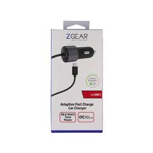 ZGear 28.8W USB-C Adaptive Fast Charge Car Charger