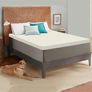 Zayton 2-inch Foam Mattress Topper | Premium Supporting Bed Pads with Luxurious Softness, Breathable and Comfortable Bed Toppers for Back Pain, Orthopedic Support for Better Sleep, Twin, White