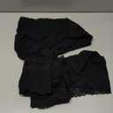 Wealurre Womens Underwear Cotton Bikini Panties for Women High Waisted Lace Hipster Stretch Briefs for Ladies 5 Pack (X-Large, Black)