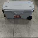 Coleman Classic Series Insulated Portable Wheeled Cooler, Leak-Resistant Outdoor Hard Cooler Keeps Ice up to 5 Days, 100-Quart (Rock Grey)