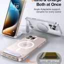 TORRAS Strong Magnetic & Seamless Stand for iPhone 16 Pro Case Clear, Fit for MagSafe, Never Yellow, 4X Military Grade Drop Tested Kickstand Protective Phone Case for iPhone 16 Pro 6.3", Clear