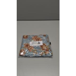 Texco 58" Wide Printed 100% Polyester Wool Dobby Hi Multi Chiffon Fabric by The Yard - No Stretch, 120 GSM, Lightweight, Soft & Breezy for Apparel, Accessories & DIY, Slate Blue Dusty Peach